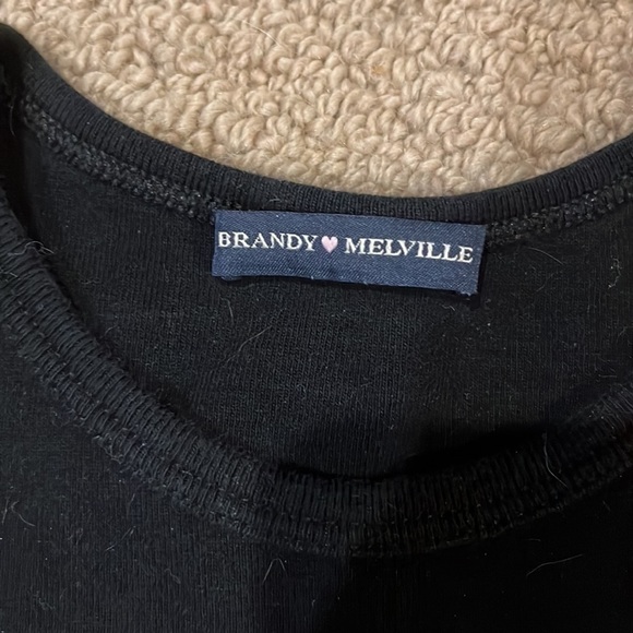 Brandy Melville black crop top - Picture 2 of 2